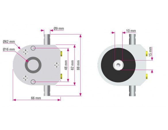 Moteurs filaires fin de course mécanique à manœuvre de secours TMS40