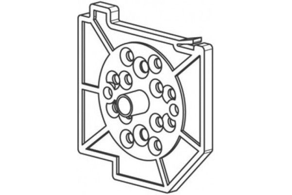 CU75ALG1 Pièce support tube - Droite - Orilon - Votre spécialiste de stores, pergolas et pièces détachées