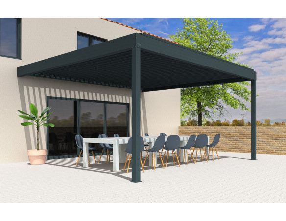 Pergola bioclimatique Orilon 3 Perpendiculaire - Orilon - Votre spécialiste de stores, pergolas et pièces détachées