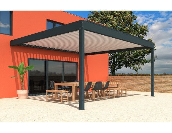 Pergola bioclimatique Orilon 3 Perpendiculaire - Orilon - Votre spécialiste de stores, pergolas et pièces détachées