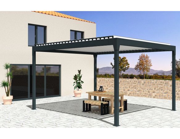 Pergola bioclimatique Orilon 2 îlot - Orilon - Votre spécialiste de stores, pergolas et pièces détachées