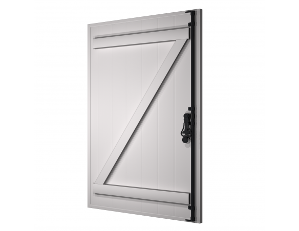 Volet battant un vantail en aluminium Ral 9006 - Orilon