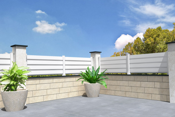 Cloture Brise vue Ajourée - Ral7016 Gris Anthracite - ORILON 2