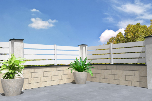  Clôture Ranch panneau ajourée