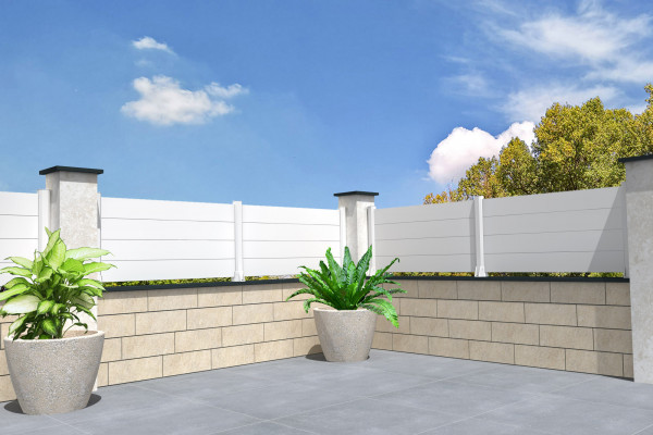 Cloture Ranch Panneau Plein CB06 - Ral7016 Gris Anthracite - ORILON 2