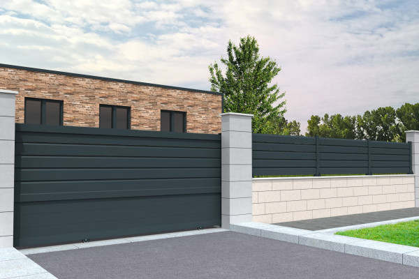 Portail coulissant mixte Orilon - 1 2