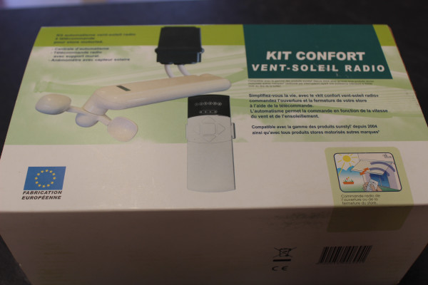 AUTOMOVENTSOLBLISTER - Kit automatisme vent - soleil radio à télécommande pour store motorisé  - 1