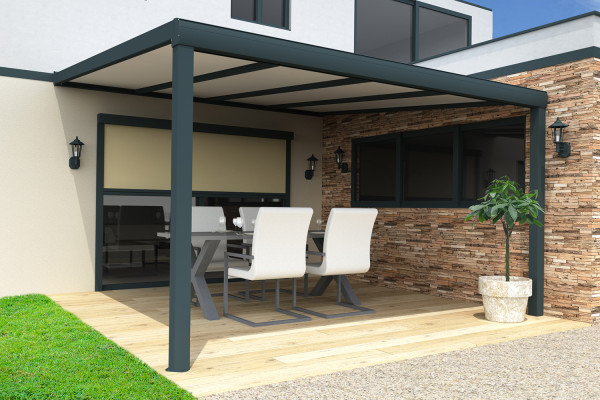 Pergola polytop Aventurine en aluminium  - 1