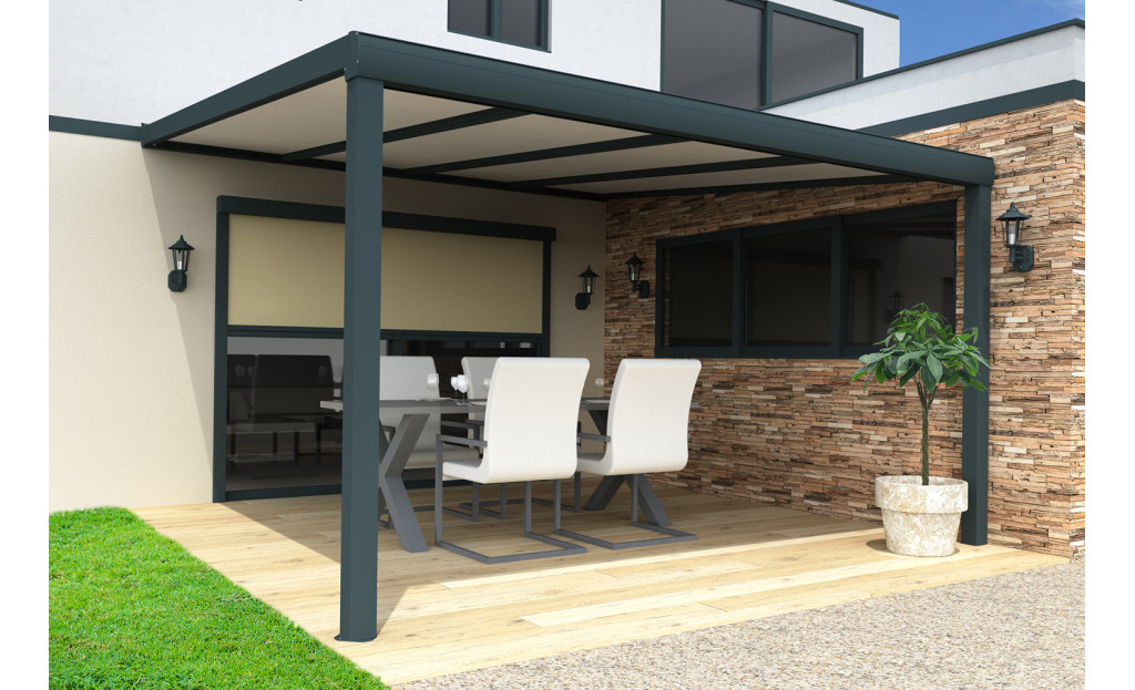 Pergola polytop Aventurine en aluminium  - 1