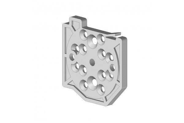 CU75 Pièce fixation treuil / moteur  - 1 2