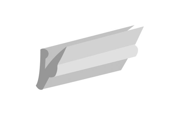 CA Blanc Joint cache agrafe corbeille - 1