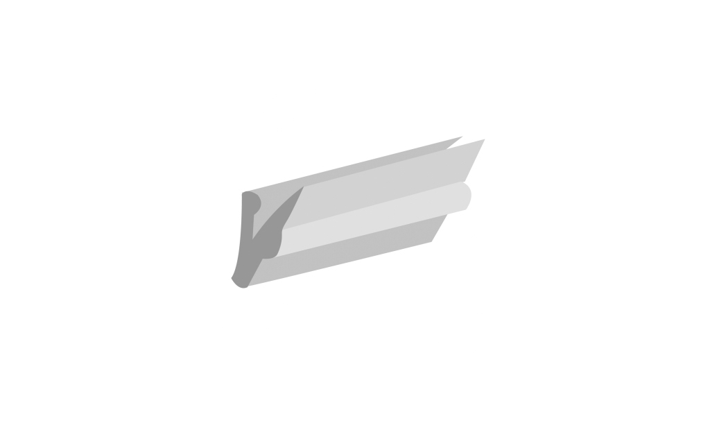 CA Blanc Joint cache agrafe corbeille - 1