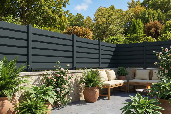 Cloture Brise vue Ajourée - Ral7016 Gris Anthracite - ORILON