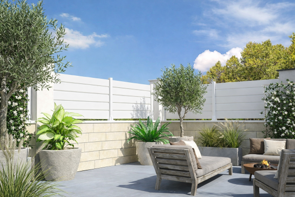 Cloture Ranch Panneau Plein PB06 - Ral7016 Gris Anthracite - ORILON 2