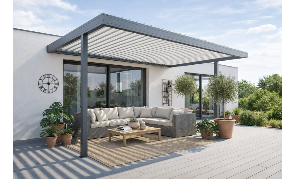 H2 perpendiculaire avec poteaux déportée