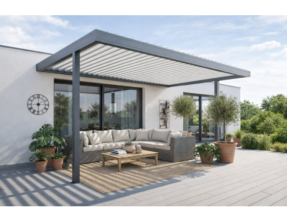 H2 perpendiculaire avec poteaux déportée