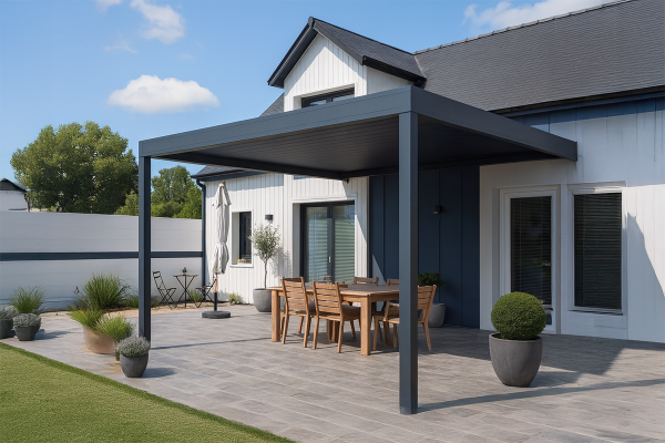 Pergola bioclimatique Agate parallèle à lames orientables