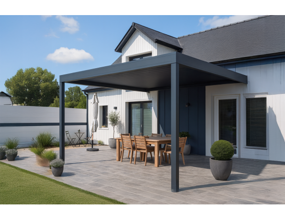 Pergola bioclimatique Agate parallèle à lames orientables