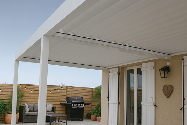 Pergola bioclimatique Agate parallèle à lames orientables 2