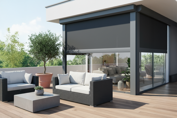 Coffre à coulisses 115 pour pergola Agate  - Orilon 2