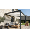Pergola bioclimatique Jade Motorisée à télécommande bicolore