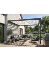 Pergola bioclimatique Jade Motorisée à télécommande bicolore