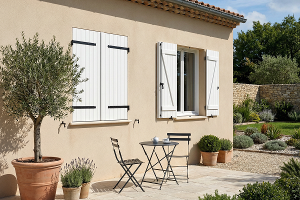 Volet battant deux vantaux en aluminium 2