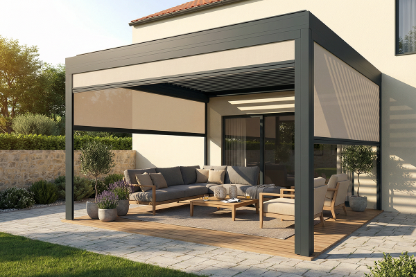 Coffre à coulisses 115 pour pergola Agate  - Orilon