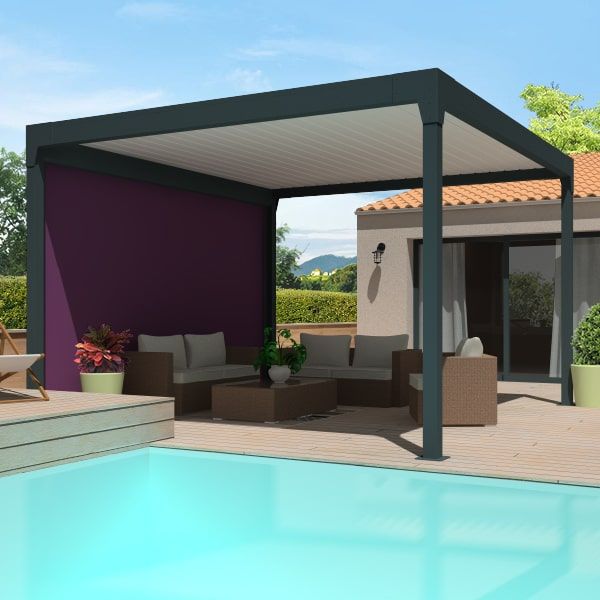 pergola aluminium bioclimatique AGATE Autoportée