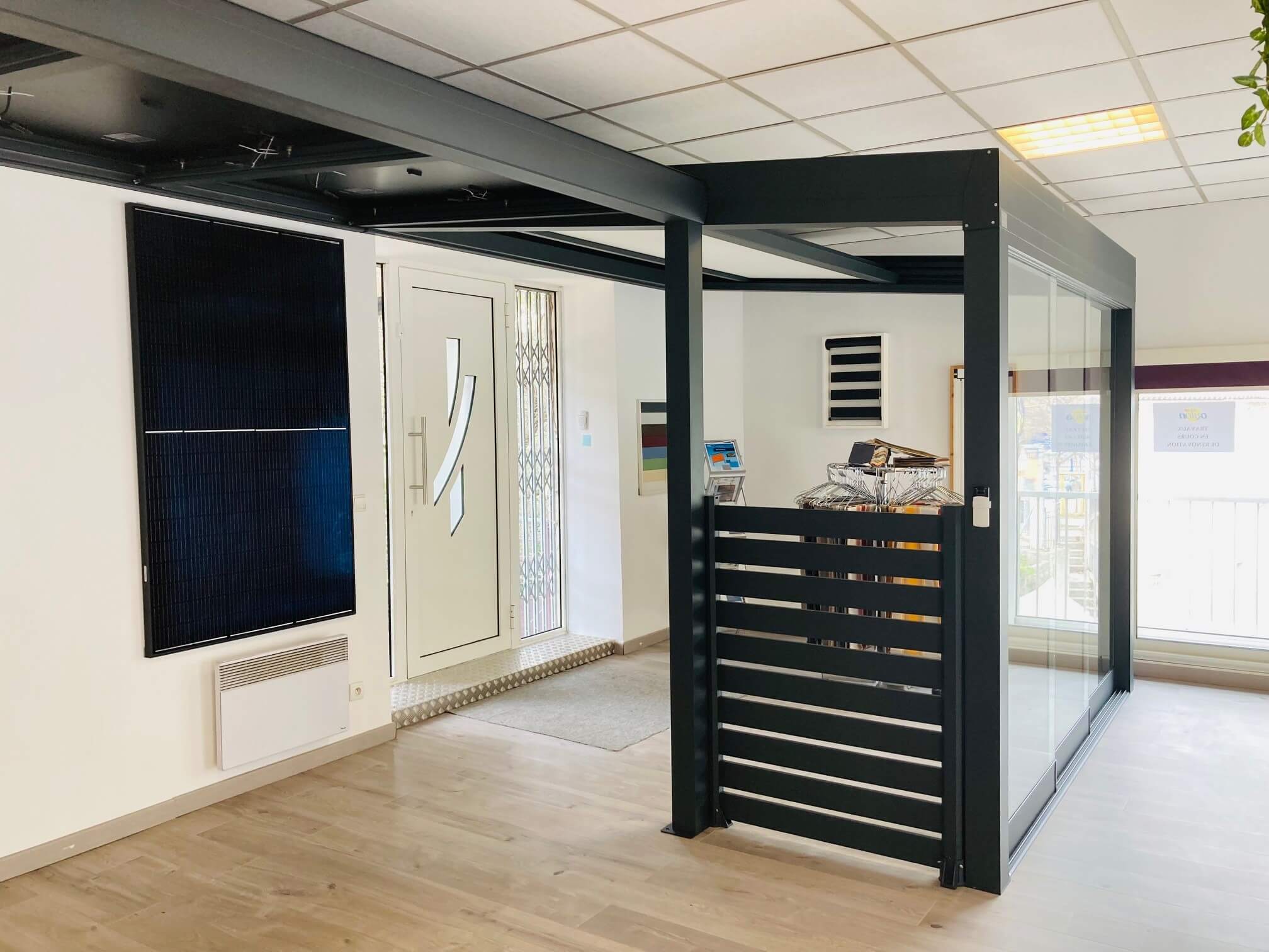 Verres coulissants pour pergola