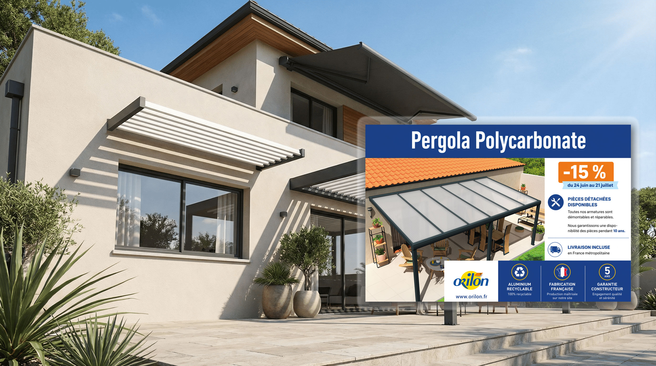 Pergolas, Stores, Fermetures